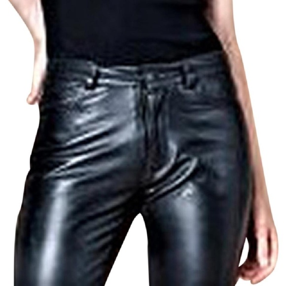 GAP Pants - NWOT GAP Black Leather Pants